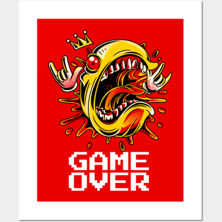 Pac Man Game Over Posters and Art